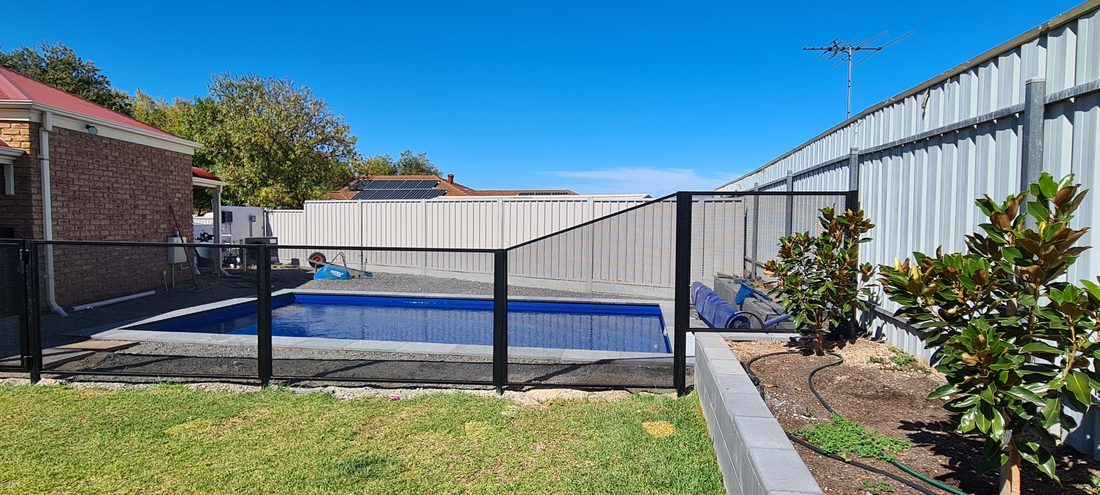 Pool Perf perforated pool fencing installed in Adelaide